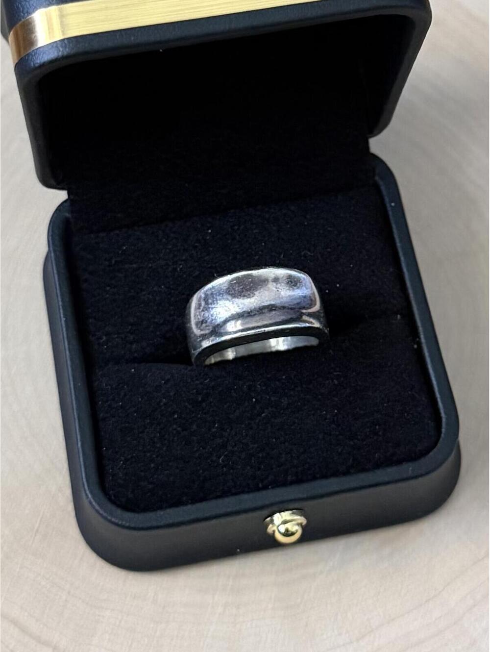 Vintage Signed TC-50 Taxco Mexico Solid Sterling Silver Modernist Ring US 5.25